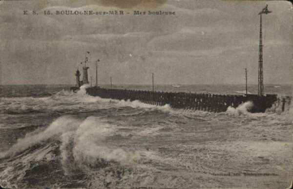 Boulogne-sur-Mer Mer houleuse