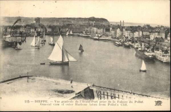 Dieppe 76 Dieppe Avant Port Falaise Pollet Schiff