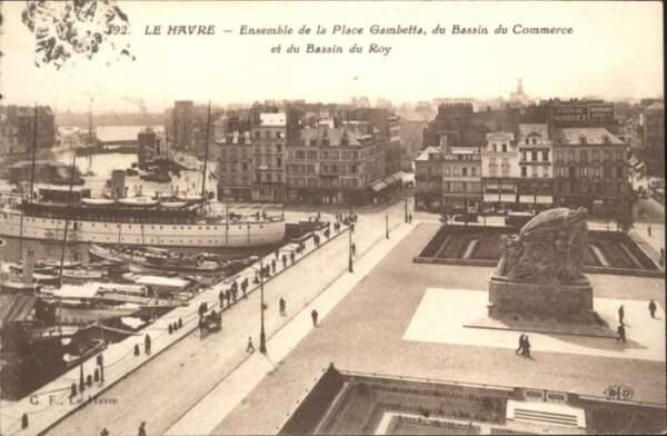Le Havre Place Gambetta Bassin Commerce Bassin R