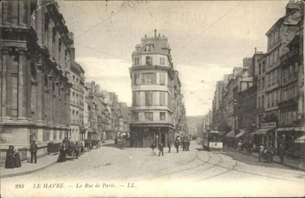 Le Havre Rue Paris Strassenbahn