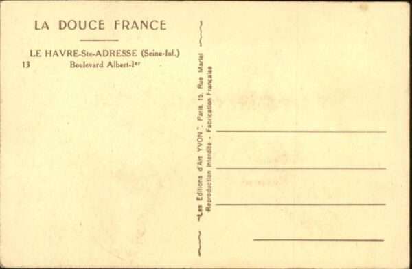 Le Havre Sainte-Adresse Boulevard Albert I – Bild 2