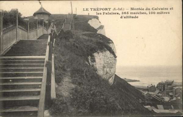 Le Treport Montee Calvaire Falaises