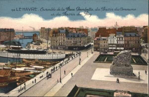 Le Havre Place Gambetta Bassin Commerce Bassin R