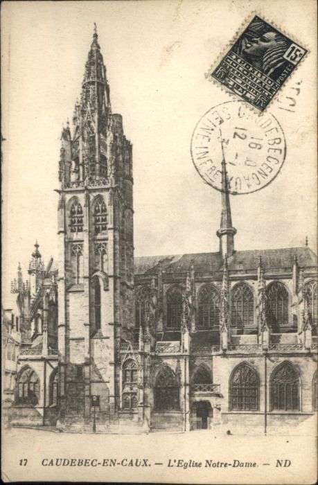 Caudebec-en-Caux Eglise Kirche Notre-Dame