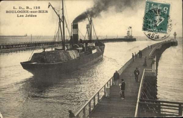 Boulogne-sur-Mer Jetee Dampfer