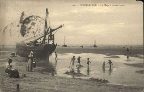 Berck Plage Ebbe Schiff Maree Basse