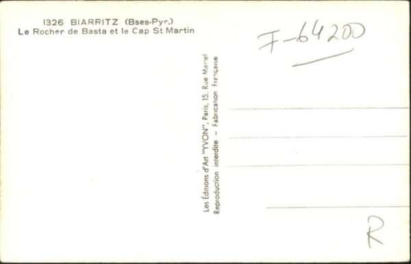Biarritz Pyrenees Atlantiques Biarritz Rocher Basta Cap St. Martin – Bild 2
