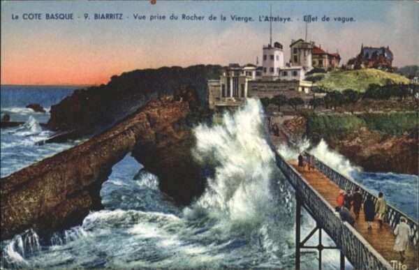 Biarritz Pyrenees Atlantiques Biarritz Rocher Vierge