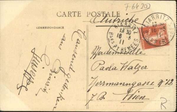 Biarritz Pyrenees Atlantiques Biarritz Vague Rocher Vierge – Bild 2