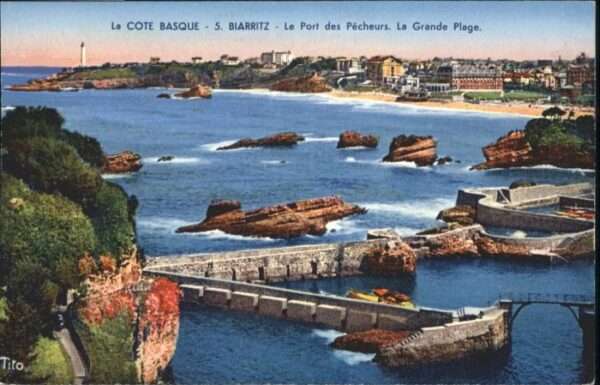 Biarritz Pyrenees Atlantiques Biarritz Port Pecheurs Plage