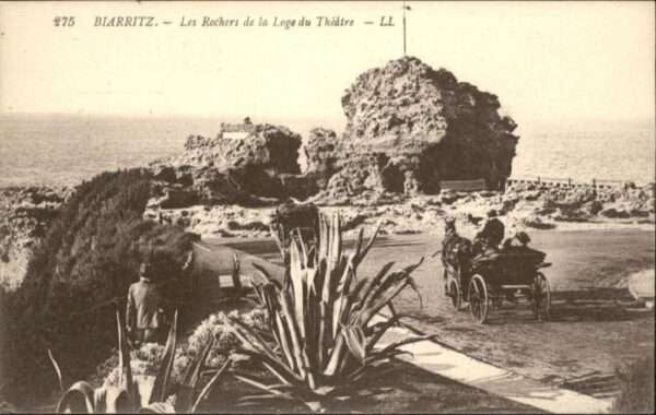 Biarritz Pyrenees Atlantiques Biarritz Rocher Loge Theatre Pferd Kuts