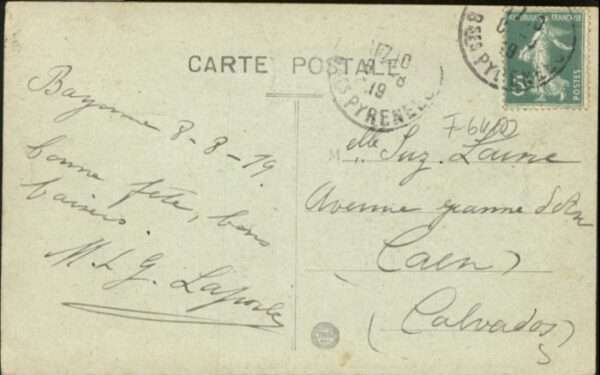 Bayonne 64 Bayonne [handschriftlich] – Bild 2