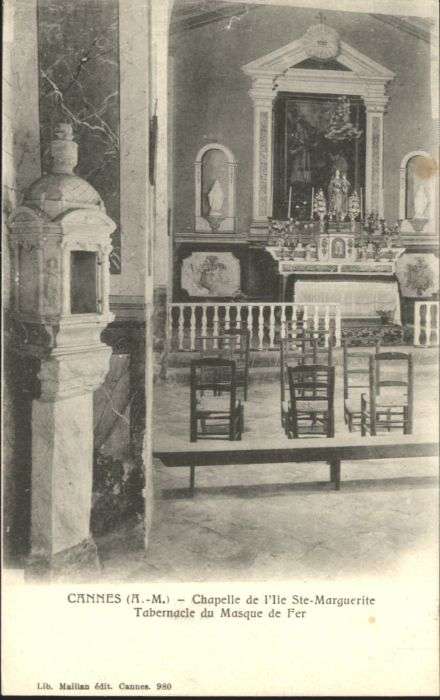 Cannes Alpes-Maritimes Cannes Chapelle Ile Ste. Marguerite Tab