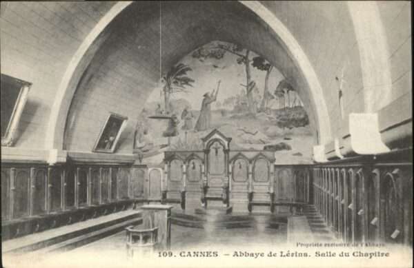 Cannes Alpes-Maritimes Cannes Abbaye Lerins Salle Chapitre
