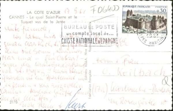 Cannes Alpes-Maritimes Cannes Quai Saint-Pierre Suquet Jetee – Bild 2
