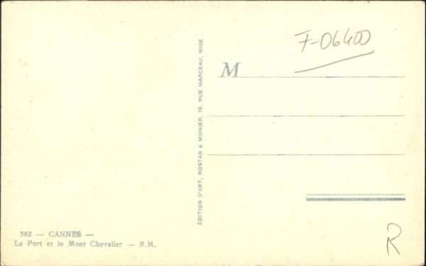Cannes Alpes-Maritimes Cannes Port Mont Chevalier – Bild 2
