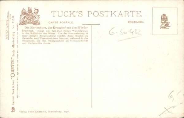 Marienburg Westpreussen Marienburg Kreuzhof Künstler Paul Thoma – Bild 2