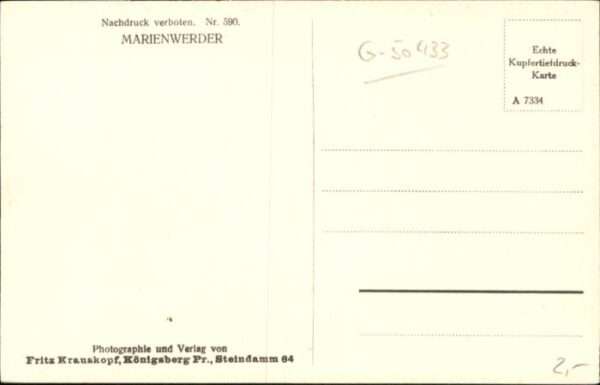 Marienwerder Westpreussen Marienwerder Schloss – Bild 2