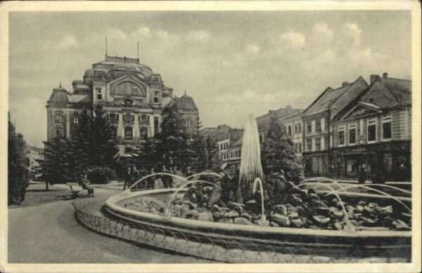 Kassa Kosice Kaschau Slovakia Kosice Theater Springbrunnen