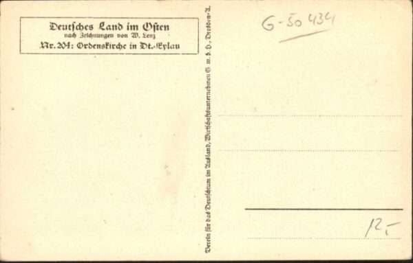 Deutsch Eylau Ordenskirche Künstler W. Lenz – Bild 2