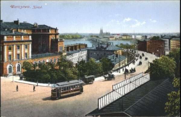 Warszawa Warschau Zjazd Strassenbahn