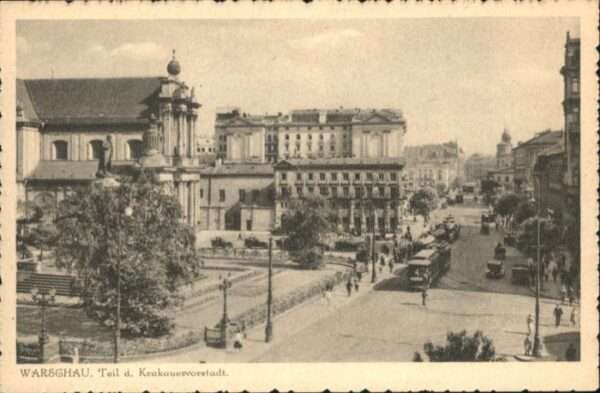 Warschau Masowien Warschau Krakauervorstadt Strassenbahn