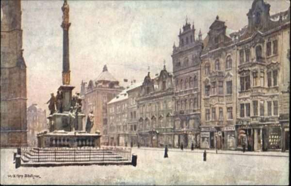 Pilsen Plzen Czechia Pilsen Ringplatz Künstler B. Hochman