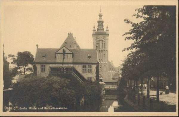 Danzig Westpreussen Danzig Mühle St. Katharinen Kirche