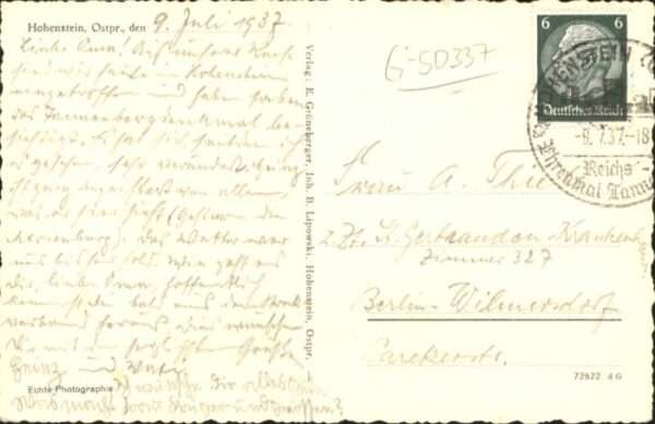 Hohenstein Ostpreussen Reichsehrenmal Tannenberg – Bild 2