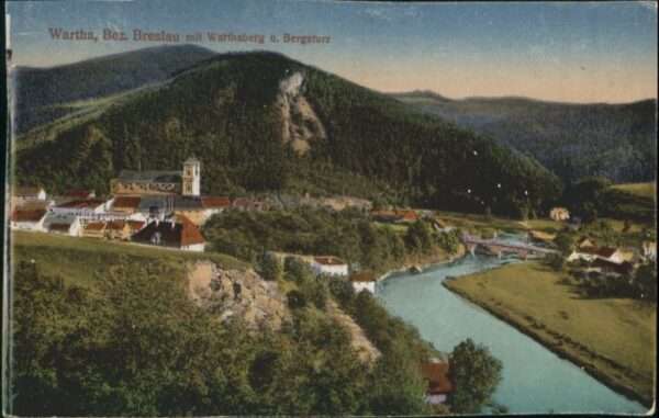 Wartha Bezirk Breslau Warthaberg Bergsturz