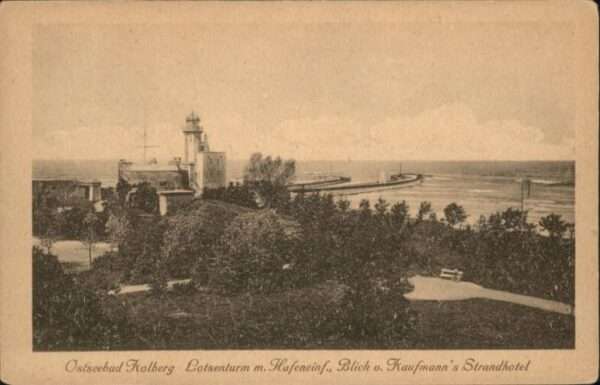 Kolberg Ostseebad Kolobrzeg Kolberg Ostseebad Lotsenturm Hafen