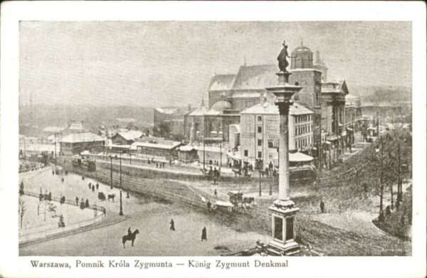 Warszawa Warschau König Zygmunt Denkmal