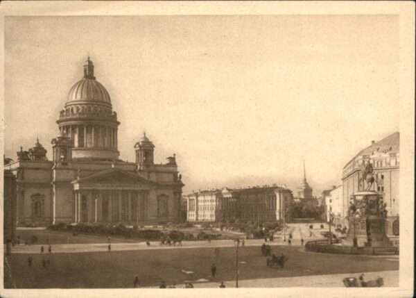 Leningrad St Petersburg Leningrad Vorovsky Square Isaac Cathedr