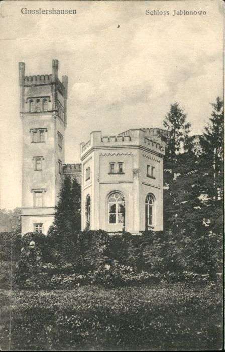 Gosslershausen Westpreussen Gosslershausen Schloss Jablonowo