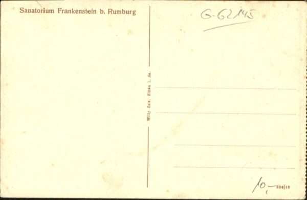 Rumburg Rumburk Sanatorium Frankenstein – Bild 2