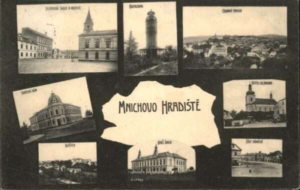 Mnichovo Hradiste Skola Namesti Kostel