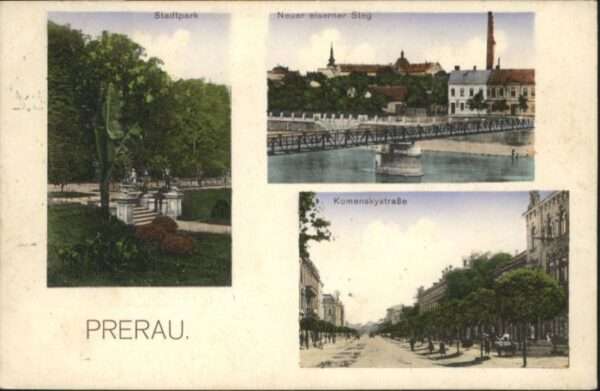Prerau Stadtpark Eiserner Steg Komenskystrasse