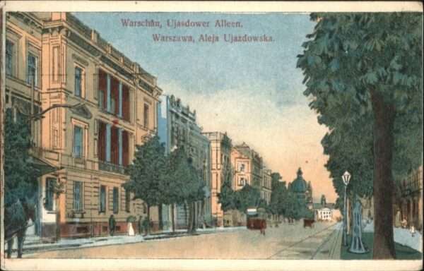 Warschau Masowien Warschau Warszawa Ujasdower Allee