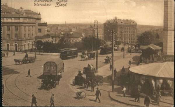 Warszawa Warschau Zjazd Strassenbahn