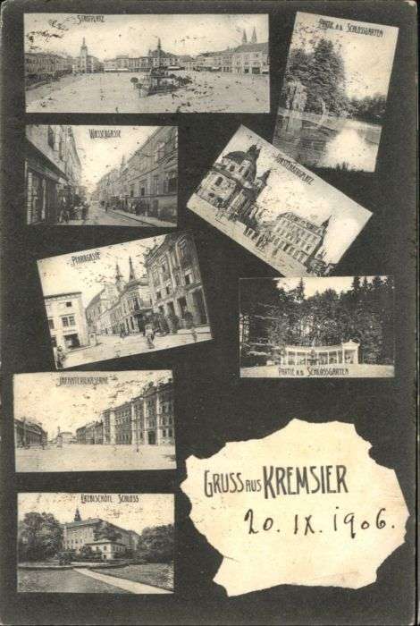 Kremsier Kromeriz Czechia Kremsier Stadtplatz Wassergasse Pfarrga