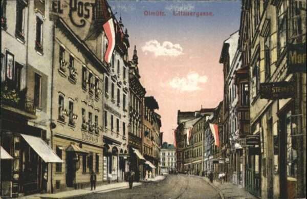 Olmuetz Olomouc Olmütz Littauergasse Hotel Bürgerhof *