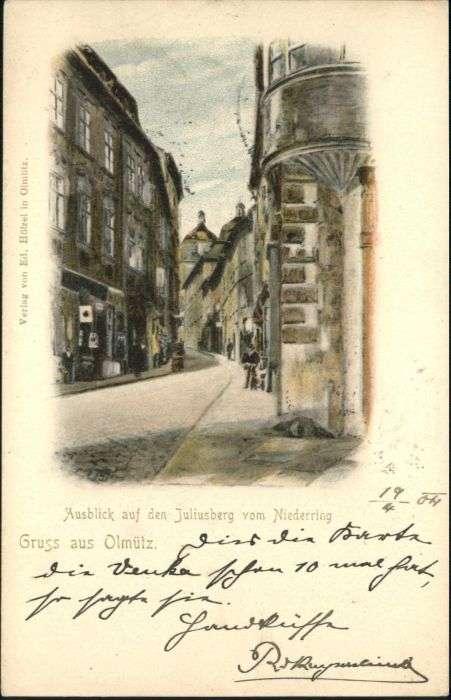 Olmuetz Olomouc Olmütz Juliusberg Niederring