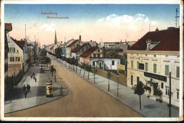 Insterburg Tschernjachowsk Insterburg Hindenburgstrasse Litfasssäu