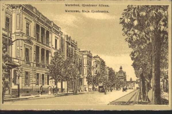 Warschau Masowien Warschau Warszawa Ujasdower Allee