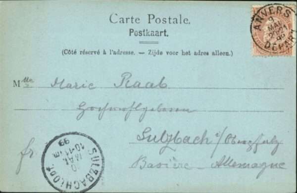 Anvers Antwerpen Anvers Mondscheinkarte – Bild 2