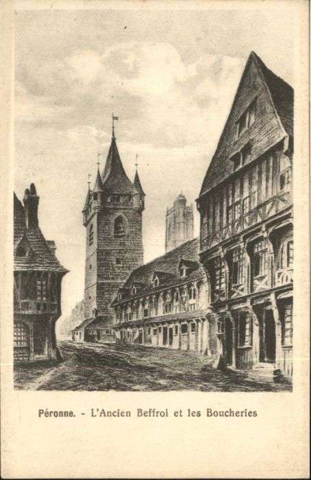 Peronne 80 Somme Peronne Beffroi Boucherie