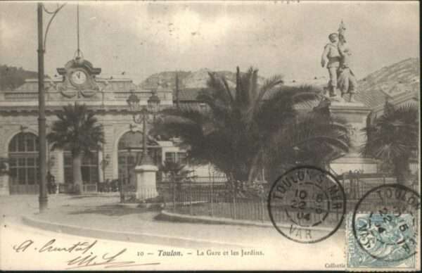 Toulon Var Toulon Gare Bahnhof Jardin