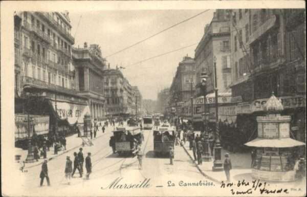 Marseille Bouches-du-Rhone Marseille Cannebiere Strassenbahn