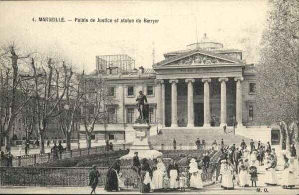Marseille Bouches-du-Rhone Marseille Palais Justice Statue Berryer