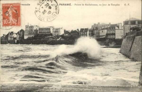 Parame Pointe Rochebonne Jour Tempete